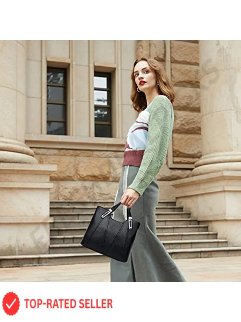 Fashion Shoulder Bag PU Leather Waterproof Satchel Handbag